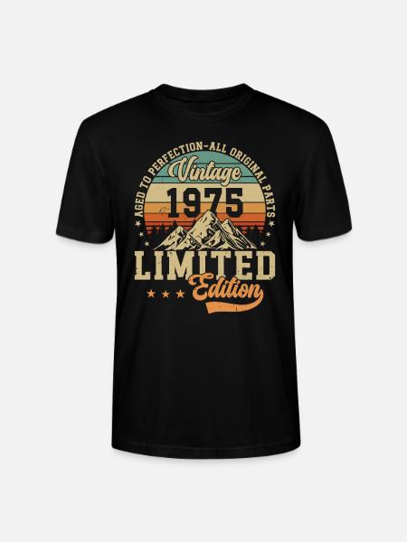 Millésime 1975 Légendes - T-shirt bio CRAFTER Stanley Stella Unisexe - noir