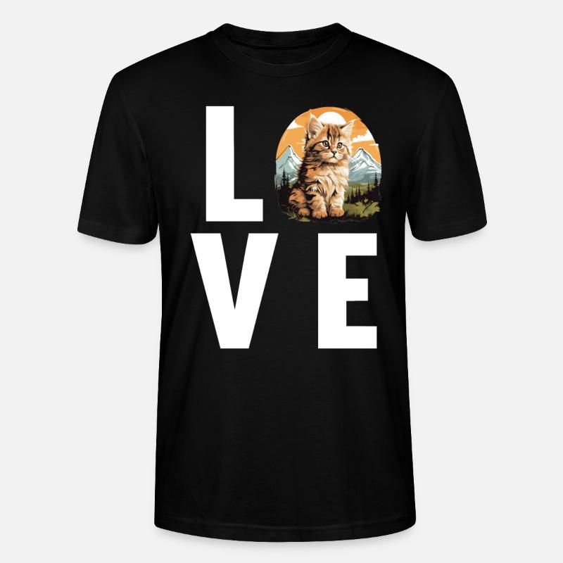Chat Sibérien Sibirische Katze - T-shirt bio CRAFTER Stanley Stella Unisexe - noir