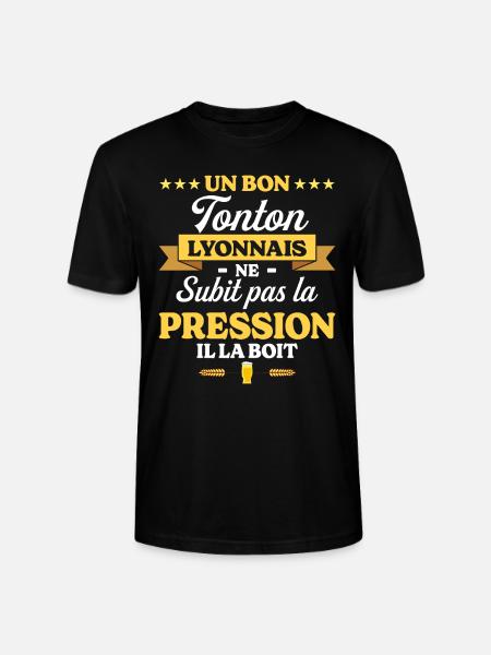 Tonton Lyonnais Oncle Humour Tonton - T-shirt bio CRAFTER Stanley Stella Unisexe - noir