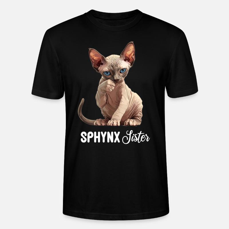 Sphynx Kitten Sphynx Cat - Stanley/Stella CRAFTER Unisex Organic T-Shirt - black