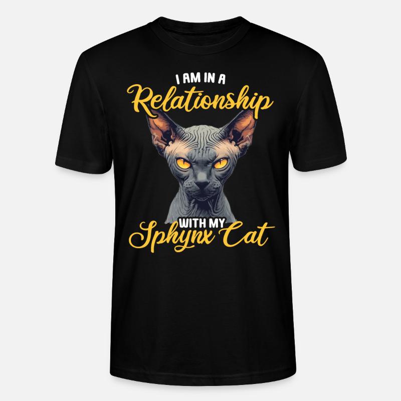 Chaton Sphynx Chat Sphynx - T-shirt bio CRAFTER Stanley Stella Unisexe - noir