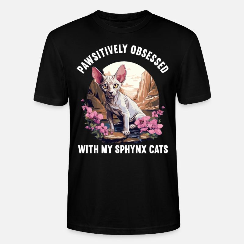 Sphynx Kitten Sphynx Cat - Stanley/Stella CRAFTER Unisex Organic T-Shirt - black