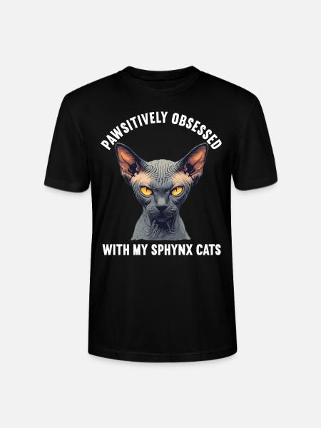 Sphynx Kitten Sphynx Cat - Stanley/Stella CRAFTER Unisex Organic T-Shirt - black