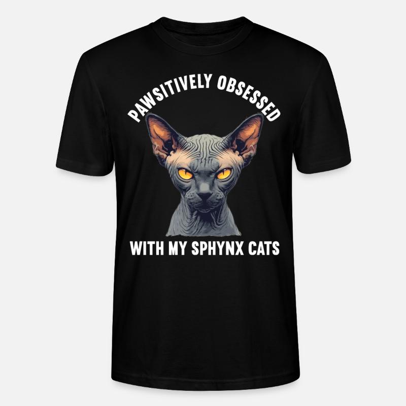 Chaton Sphynx Chat Sphynx - T-shirt bio CRAFTER Stanley Stella Unisexe - noir