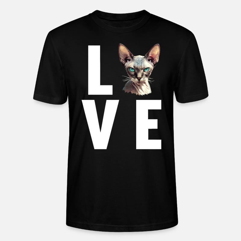Sphynx Kitten Sphynx Cat - Stanley/Stella CRAFTER Unisex Organic T-Shirt - black
