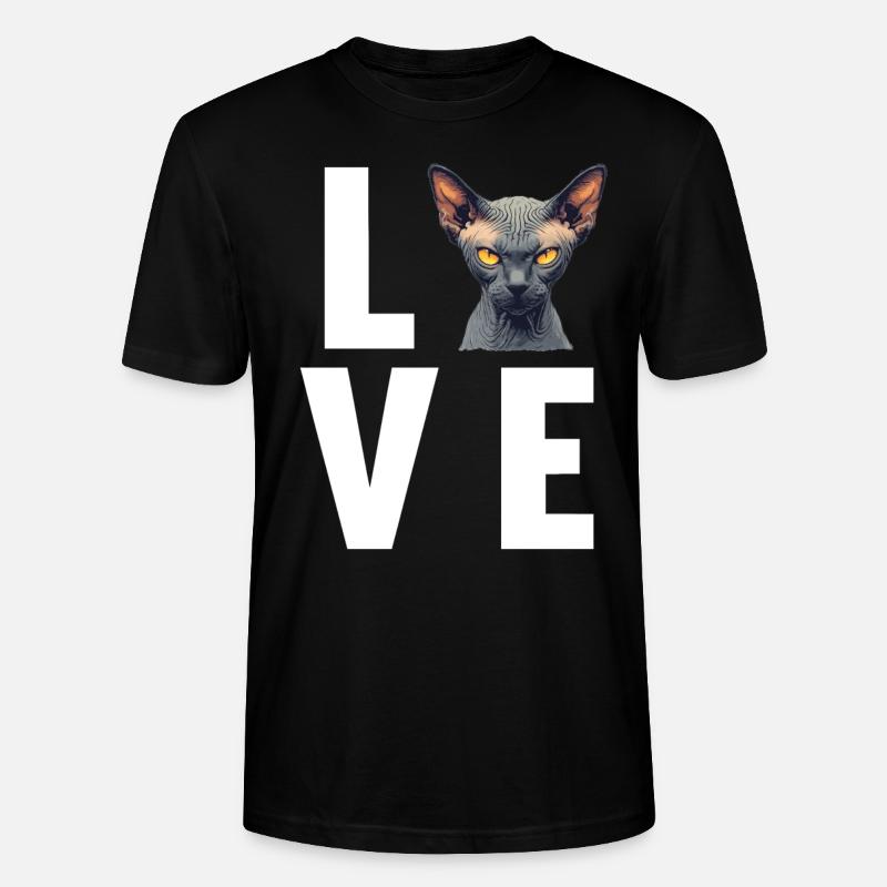 Sphynx Kätzchen Sphynx Katze - Stanley/Stella Unisex Bio-T-Shirt CRAFTER - Schwarz