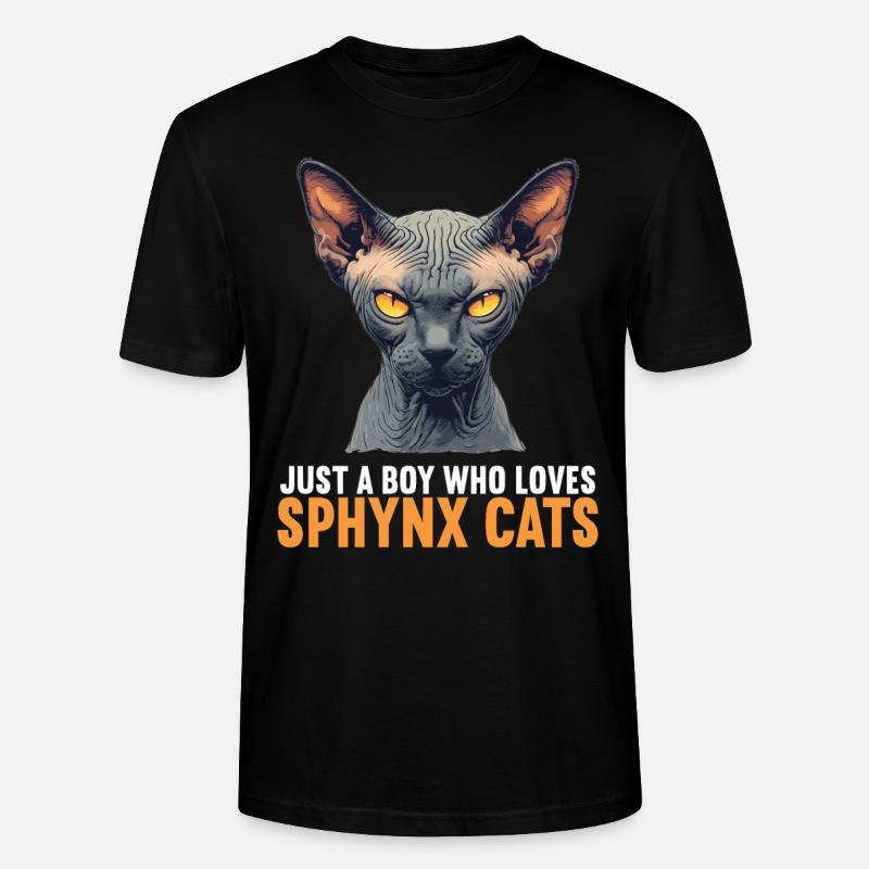 Sphynx Kätzchen Sphynx Katze - Stanley/Stella Unisex Bio-T-Shirt CRAFTER - Schwarz