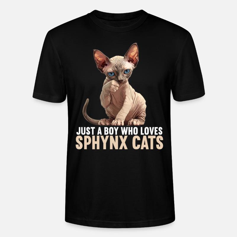 Sphynx Kätzchen Sphynx Katze - Stanley/Stella Unisex Bio-T-Shirt CRAFTER - Schwarz