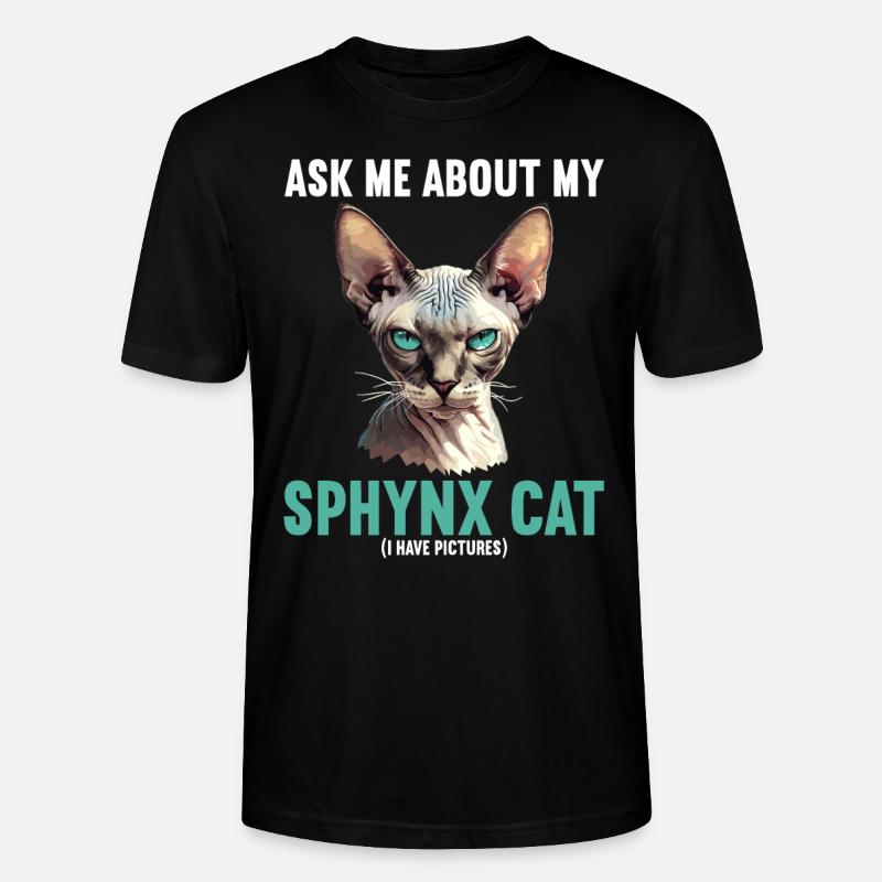 Sphynx Kitten Sphynx Cat - Stanley/Stella CRAFTER Unisex Organic T-Shirt - black