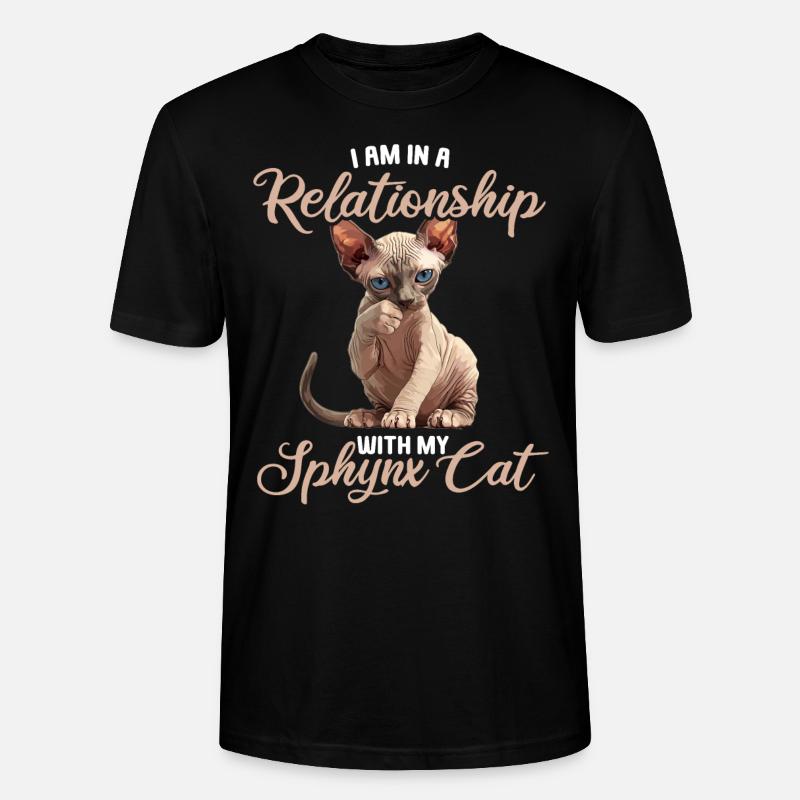 Sphynx Kitten Sphynx Cat - Stanley/Stella CRAFTER Unisex Organic T-Shirt - black