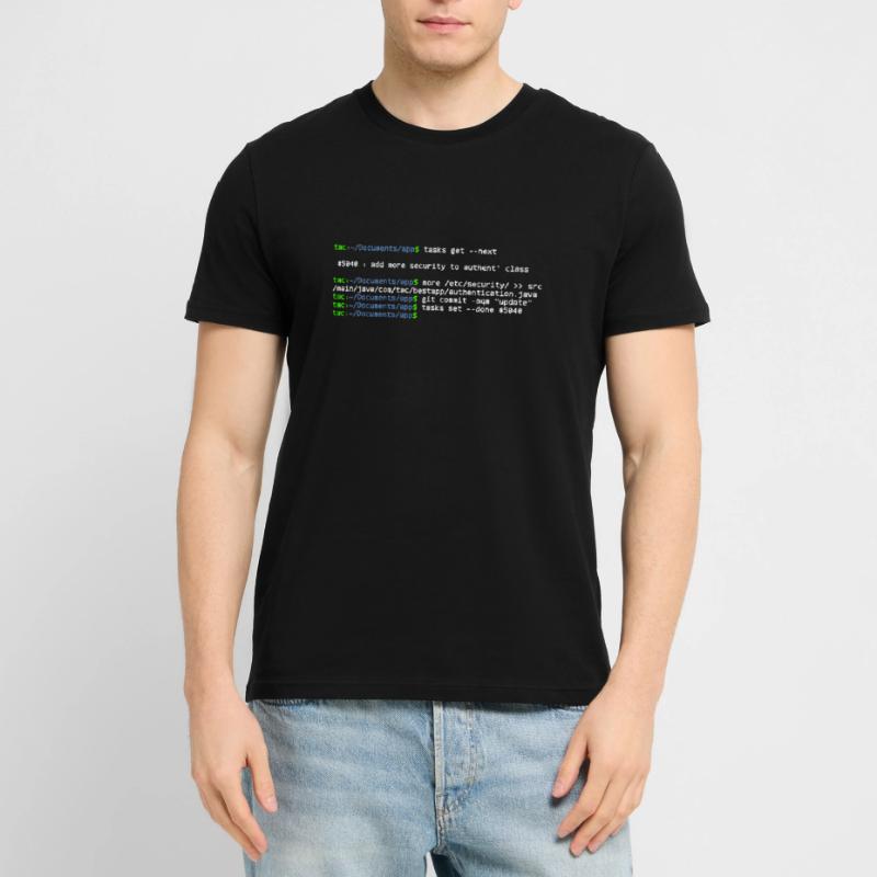 linux shell more security T-shirt bio CRAFTER Stanley Stella Unisexe