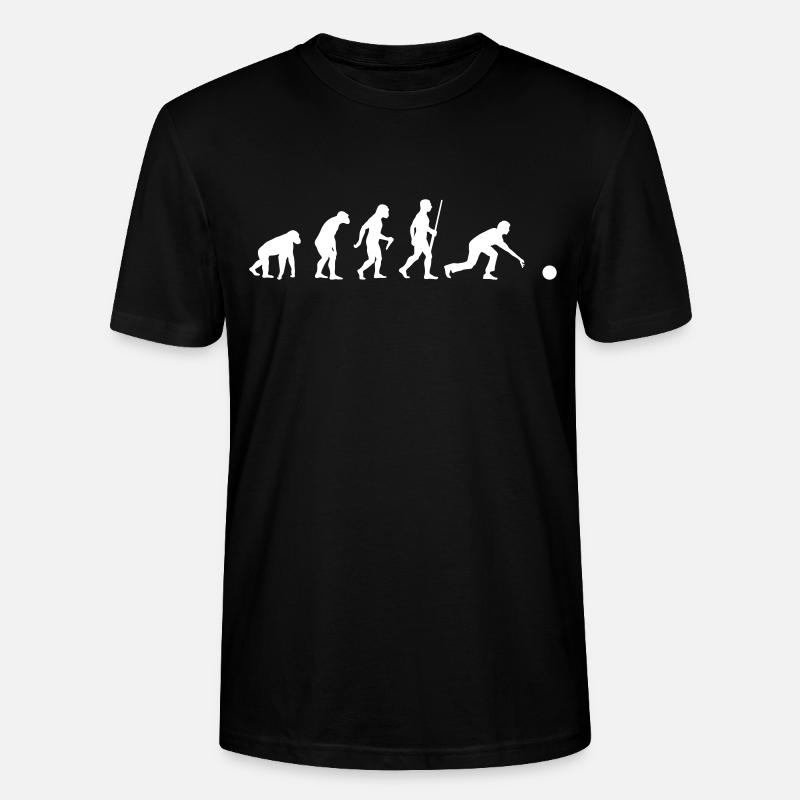 L'évolution du bowling - T-shirt bio CRAFTER Stanley Stella Unisexe - noir