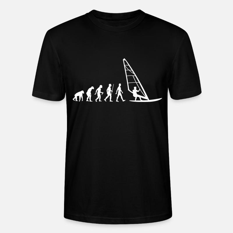 Windsurffer Evolution Windsurf - T-shirt bio CRAFTER Stanley Stella Unisexe - noir