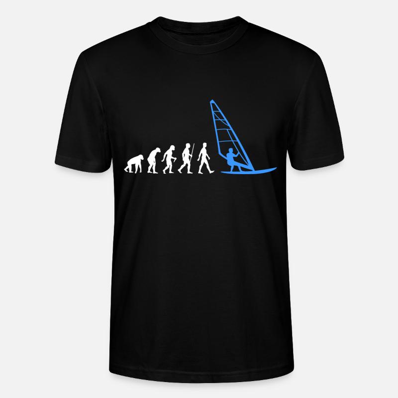 Windsurf Evolution Windsurfer Windsurfing - T-shirt bio CRAFTER Stanley Stella Unisexe - noir