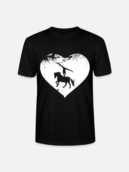 Pferde Pferd Voltigierer Voltigieren Volti - Stanley/Stella Unisex Bio-T-Shirt CRAFTER - Schwarz