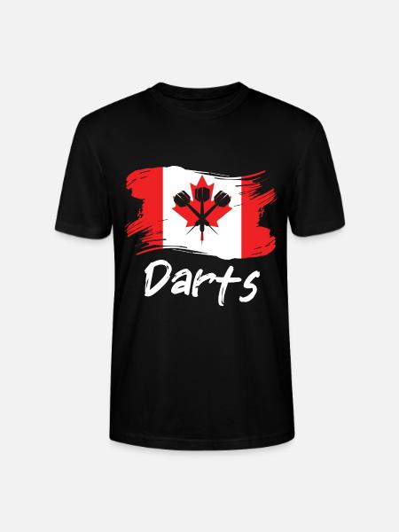 Canada Dart Player Design - Stanley/Stella CRAFTER Unisex Organic T-Shirt - black