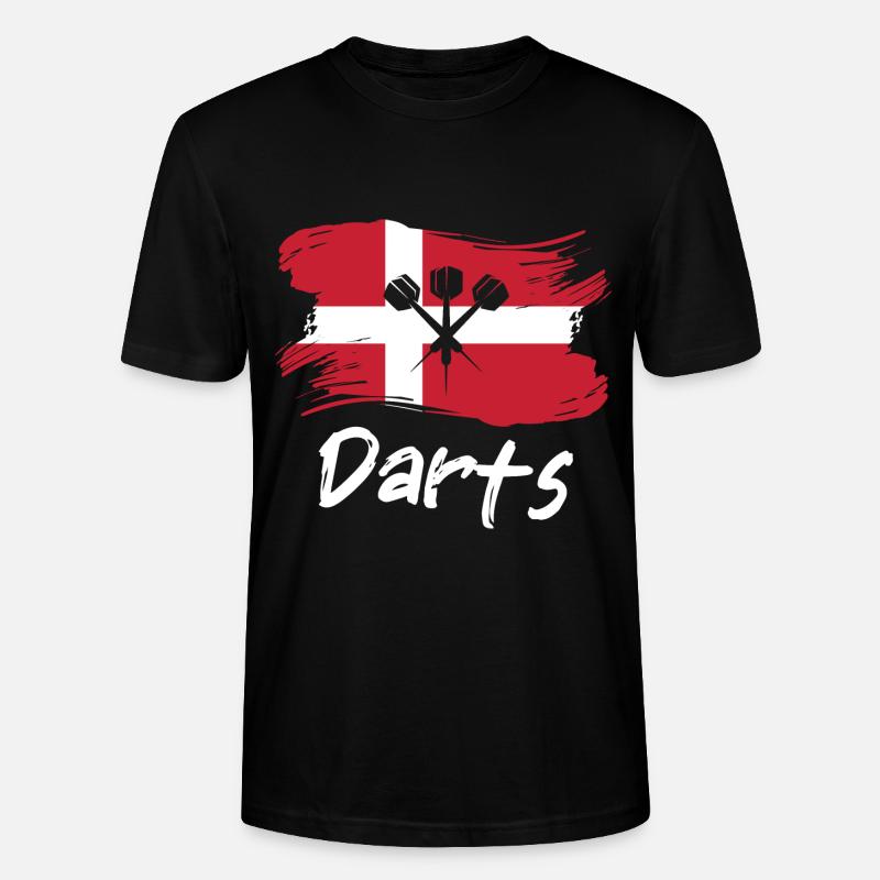 Danemark Dart Player Design - T-shirt bio CRAFTER Stanley Stella Unisexe - noir