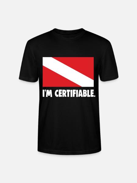 I'm certifiable - Stanley/Stella CRAFTER Unisex Organic T-Shirt - black