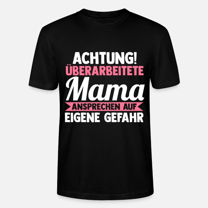 Mutter Mama - Stanley/Stella Unisex Bio-T-Shirt CRAFTER - Schwarz