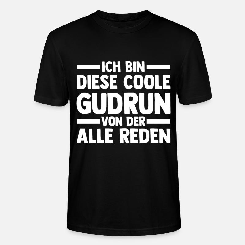 Gudrun - Stanley/Stella Unisex Bio-T-Shirt CRAFTER - Schwarz