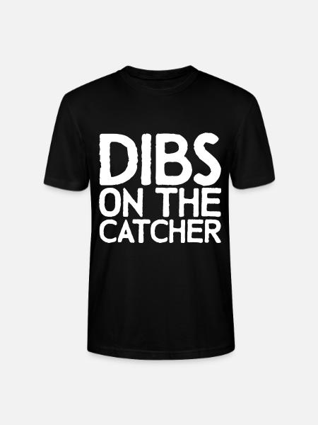 Dibs On The Catcher - Stanley/Stella CRAFTER Unisex Organic T-Shirt - black