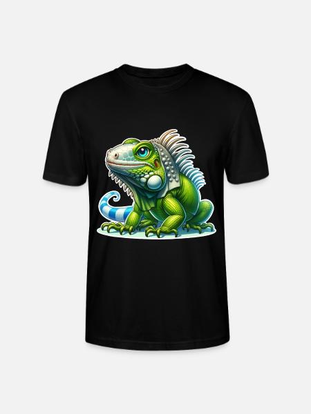 Iguana - Stanley/Stella CRAFTER Unisex Organic T-Shirt - black