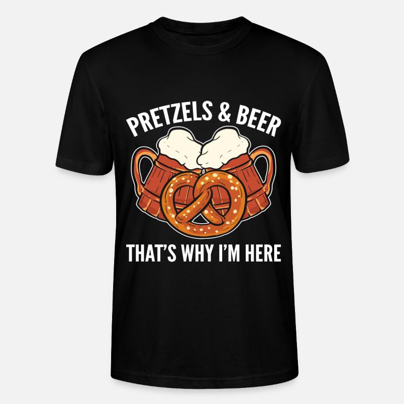 bretzel - T-shirt bio CRAFTER Stanley Stella Unisexe - noir