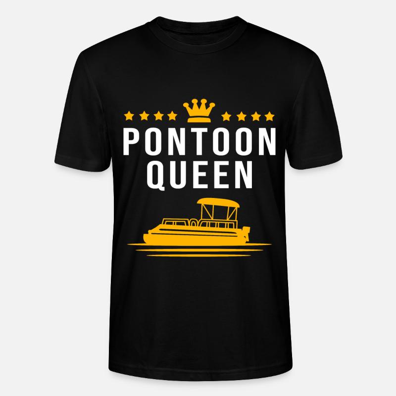 Pontonboot Boot Boote - Stanley/Stella Unisex Bio-T-Shirt CRAFTER - Schwarz