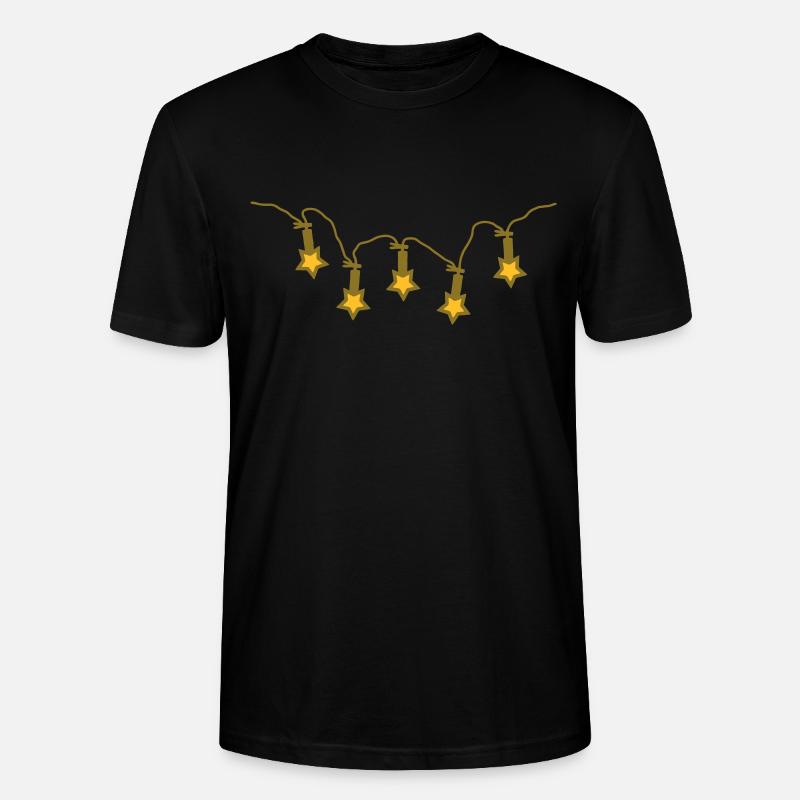 Lichterkette - V2 - Stanley/Stella Unisex Bio-T-Shirt CRAFTER - Schwarz