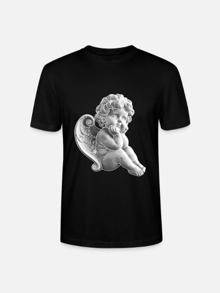 Engel Angel Engelchen Geschenkidee - Stanley/Stella Unisex Bio-T-Shirt CRAFTER - Schwarz