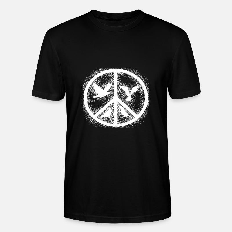Frieden - Stanley/Stella Unisex Bio-T-Shirt CRAFTER - Schwarz