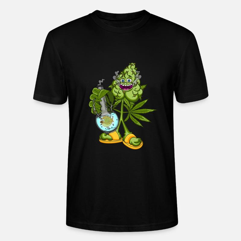 THC Maennchen Cannabis Marijuana CBD - T-shirt bio CRAFTER Stanley Stella Unisexe - noir