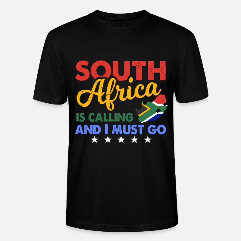 Südafrika - Stanley/Stella Unisex Bio-T-Shirt CRAFTER - Schwarz