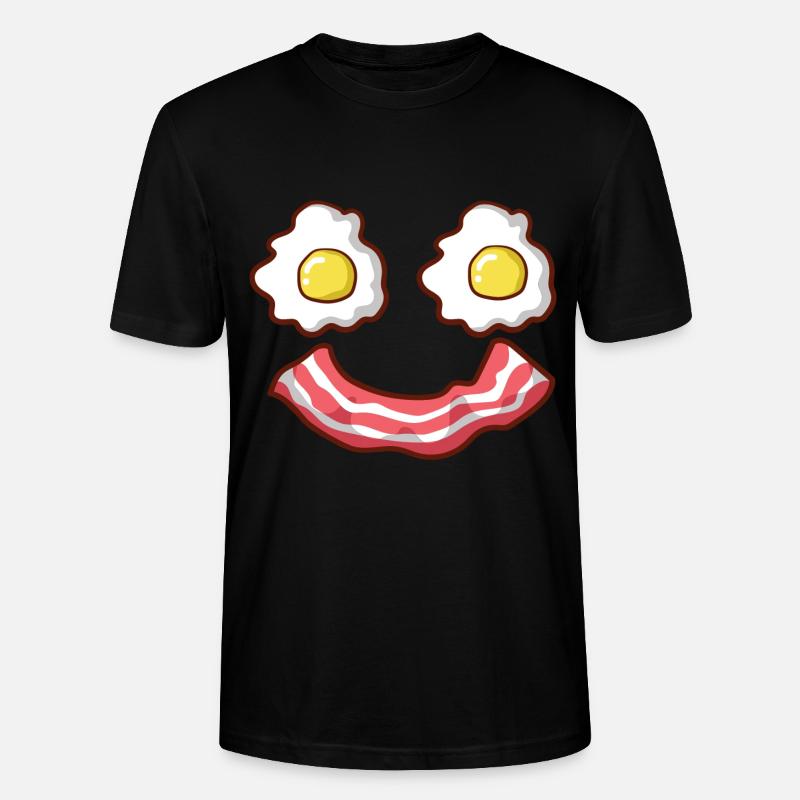Breakfast Eggs Bacon Gift - Stanley/Stella CRAFTER Unisex Organic T-Shirt - black