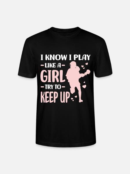 Lacrosse Spieler - Stanley/Stella Unisex Bio-T-Shirt CRAFTER - Schwarz