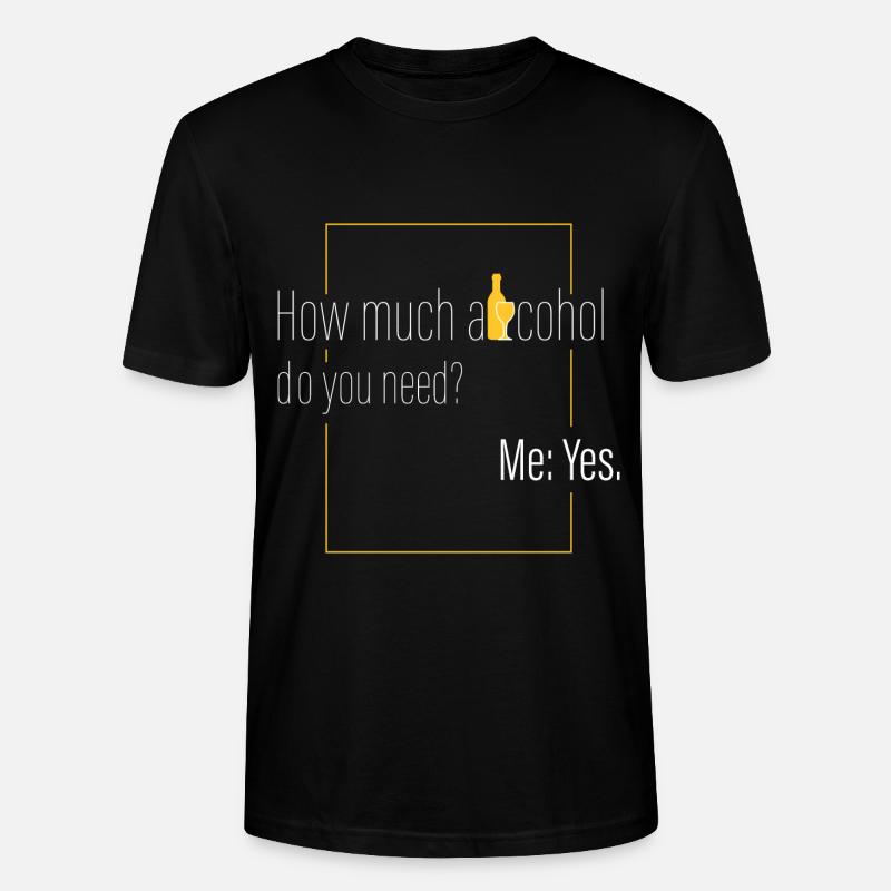 Quelle quantité d’alcool? - T-shirt bio CRAFTER Stanley Stella Unisexe - noir