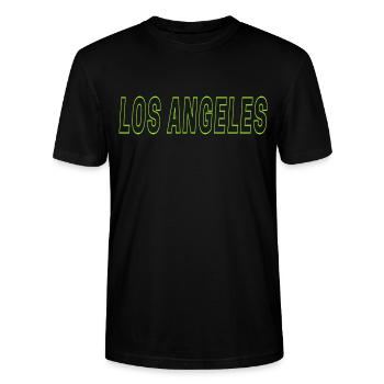 Los Angeles - Stanley/Stella Unisex Bio-T-Shirt CRAFTER - Schwarz - Vorne - Alina (178cm) & Michal (187cm)