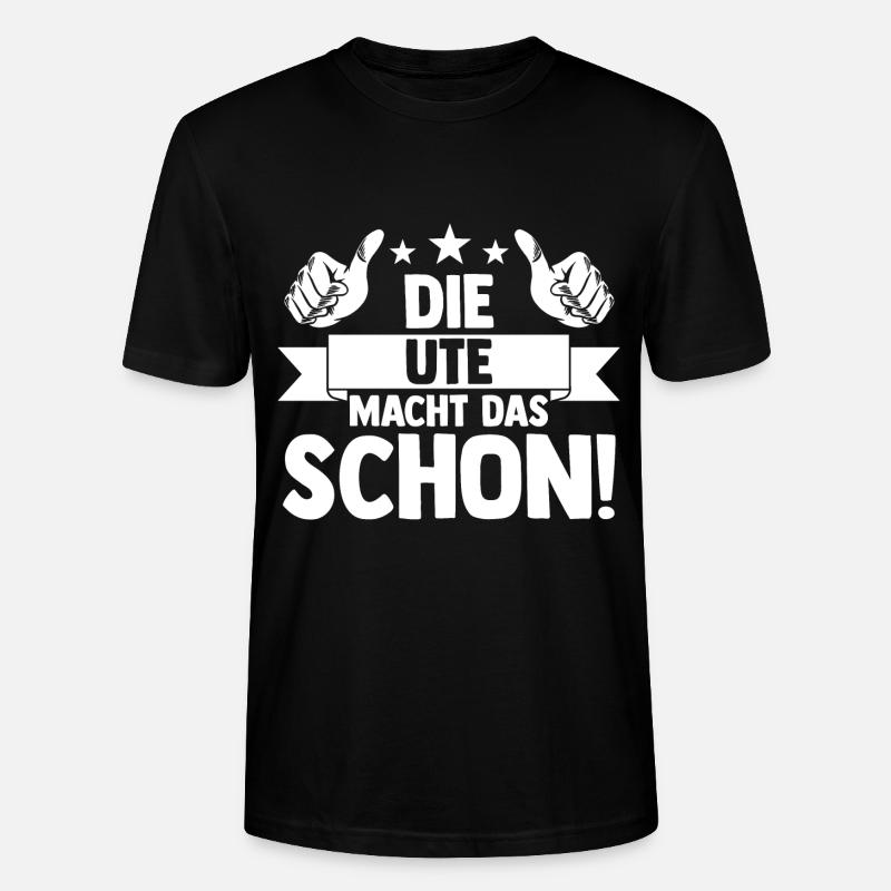Ute - Stanley/Stella Unisex Bio-T-Shirt CRAFTER - Schwarz