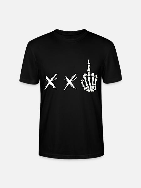 Baiser droit Death Punk - T-shirt bio CRAFTER Stanley Stella Unisexe - noir
