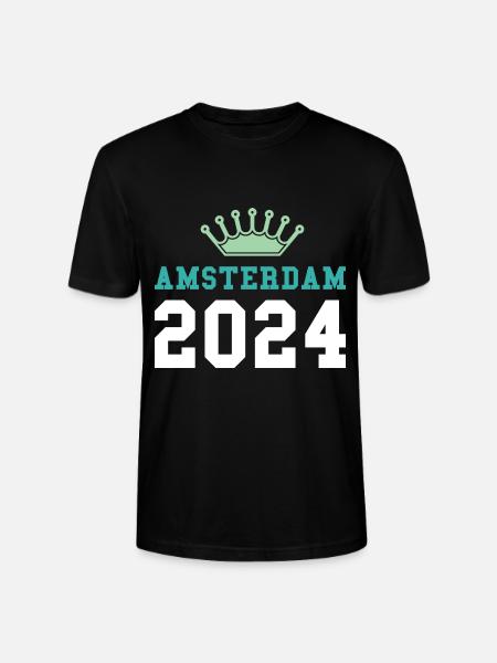 Amsterdam 2024 Krone - Stanley/Stella CRAFTER Unisex Organic T-Shirt - black