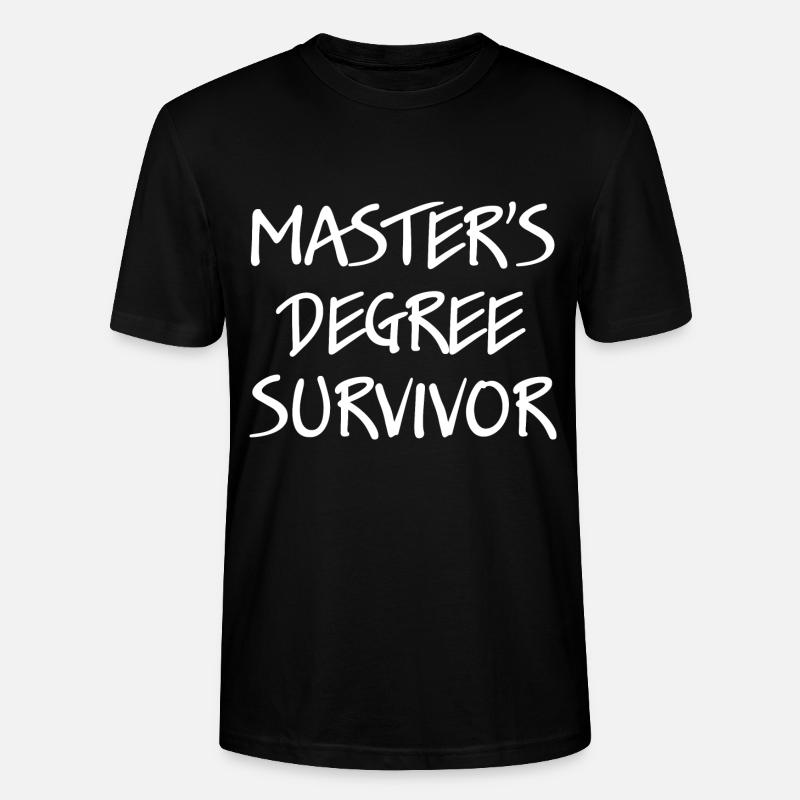Master M.Sc. - T-shirt bio CRAFTER Stanley Stella Unisexe - noir