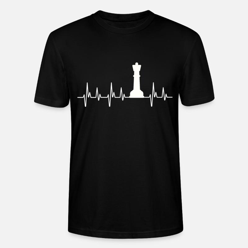 Camicia scacchi Schach Schachbrett Geschenk - Maglietta unisex ecologica CRAFTER di Stanley/Stella - nero