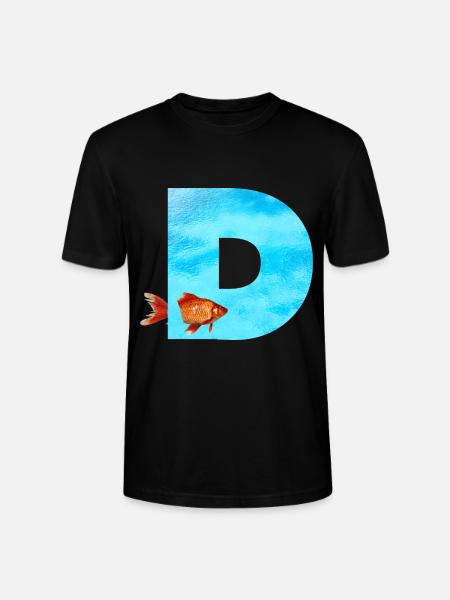poisson rouge d - T-shirt bio CRAFTER Stanley Stella Unisexe - noir