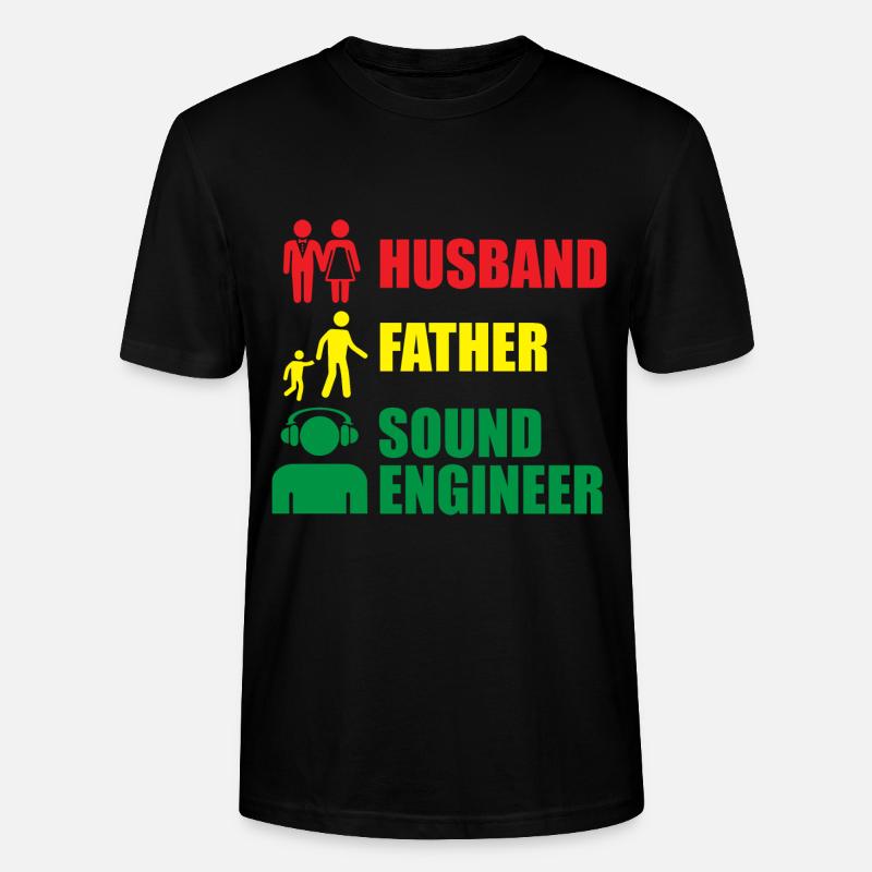 Tontechniker Sound Audio Engineer - Stanley/Stella Unisex Bio-T-Shirt CRAFTER - Schwarz