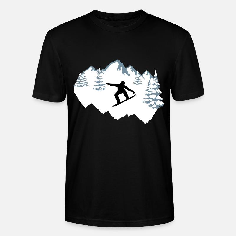 Snowboarder, Snowboarding, Snowboard - Stanley/Stella Unisex Bio-T-Shirt CRAFTER - Schwarz