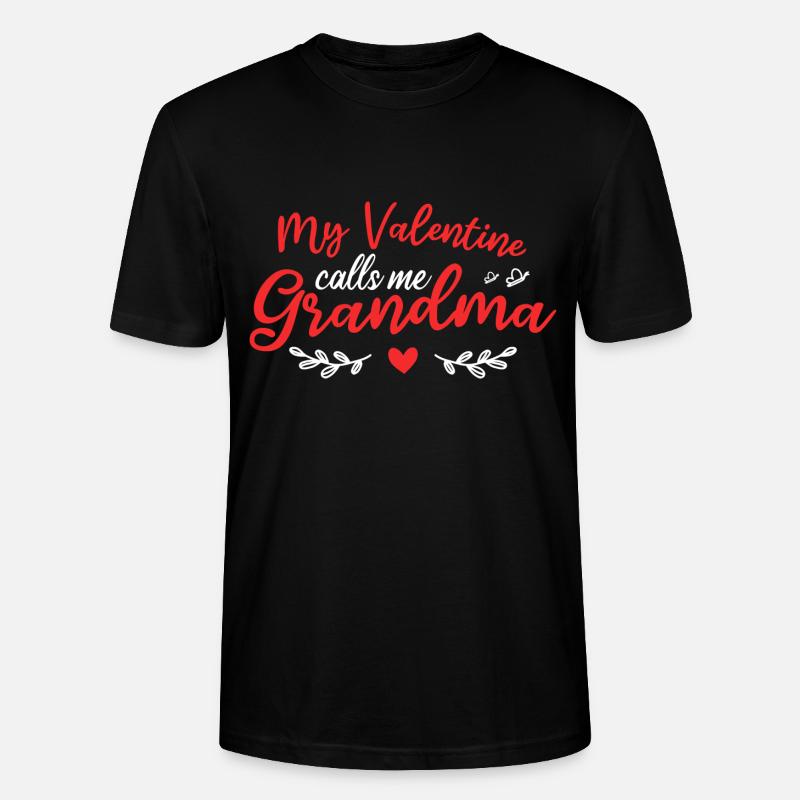 Mon Valentin m’appelle grand-mère - T-shirt bio CRAFTER Stanley Stella Unisexe - noir