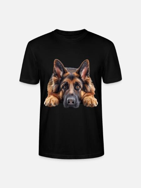 German Shepherd - Stanley/Stella CRAFTER Unisex Organic T-Shirt - black