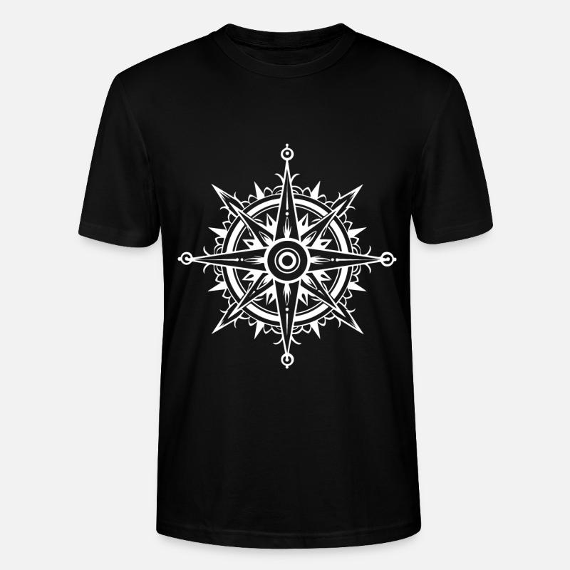 Compass Symbol - Stanley/Stella Unisex Bio-T-Shirt CRAFTER - Schwarz