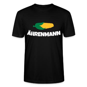 Ährenmann Ehrenmann Bauer Landwirt - Stanley/Stella Unisex Bio-T-Shirt CRAFTER - Schwarz - Vorne - Alina (178cm) & Michal (187cm)