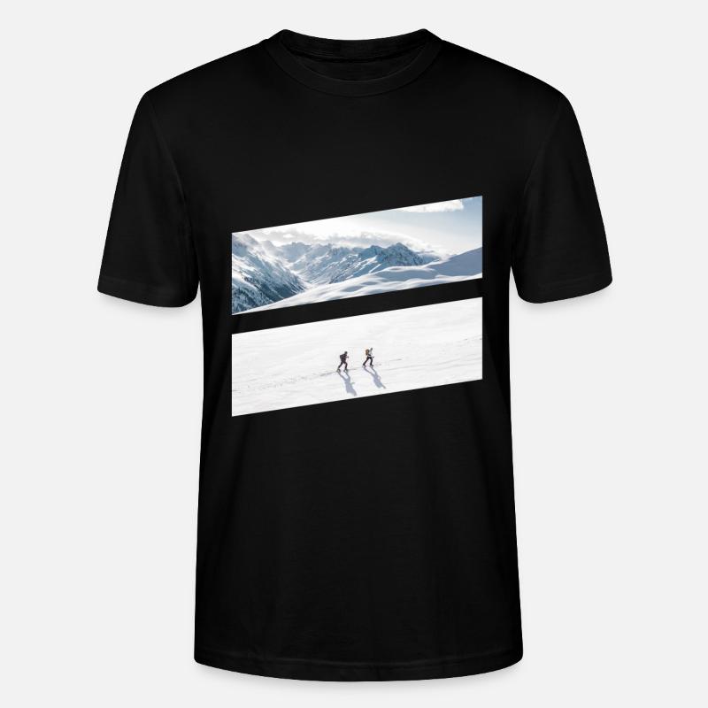 Skitour - Stanley/Stella Unisex Bio-T-Shirt CRAFTER - Schwarz